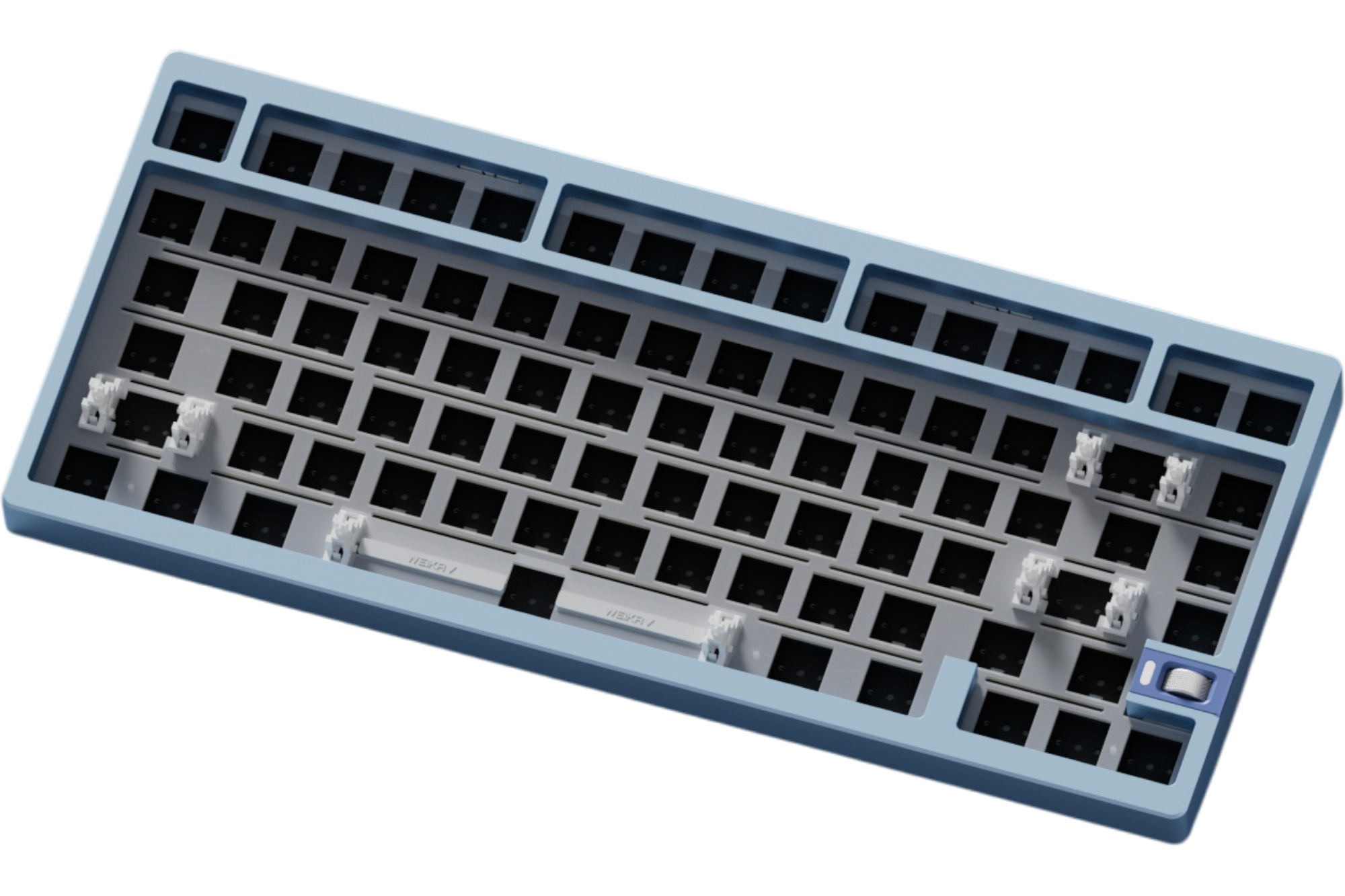 WOBKEY Zen65 Ultra - Silver Keyboard · Milktooth